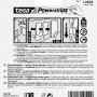 Tesa Klebehaken Chrom matt, eckig, 2 Stück mit 4 Powerstrips Large, für spurloses Aufhängen.
