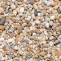 Bunte Flusskiesel, 8-16 mm, ideal für Garten- und Landschaftsbau. Zierkies im 10 kg Sack.
