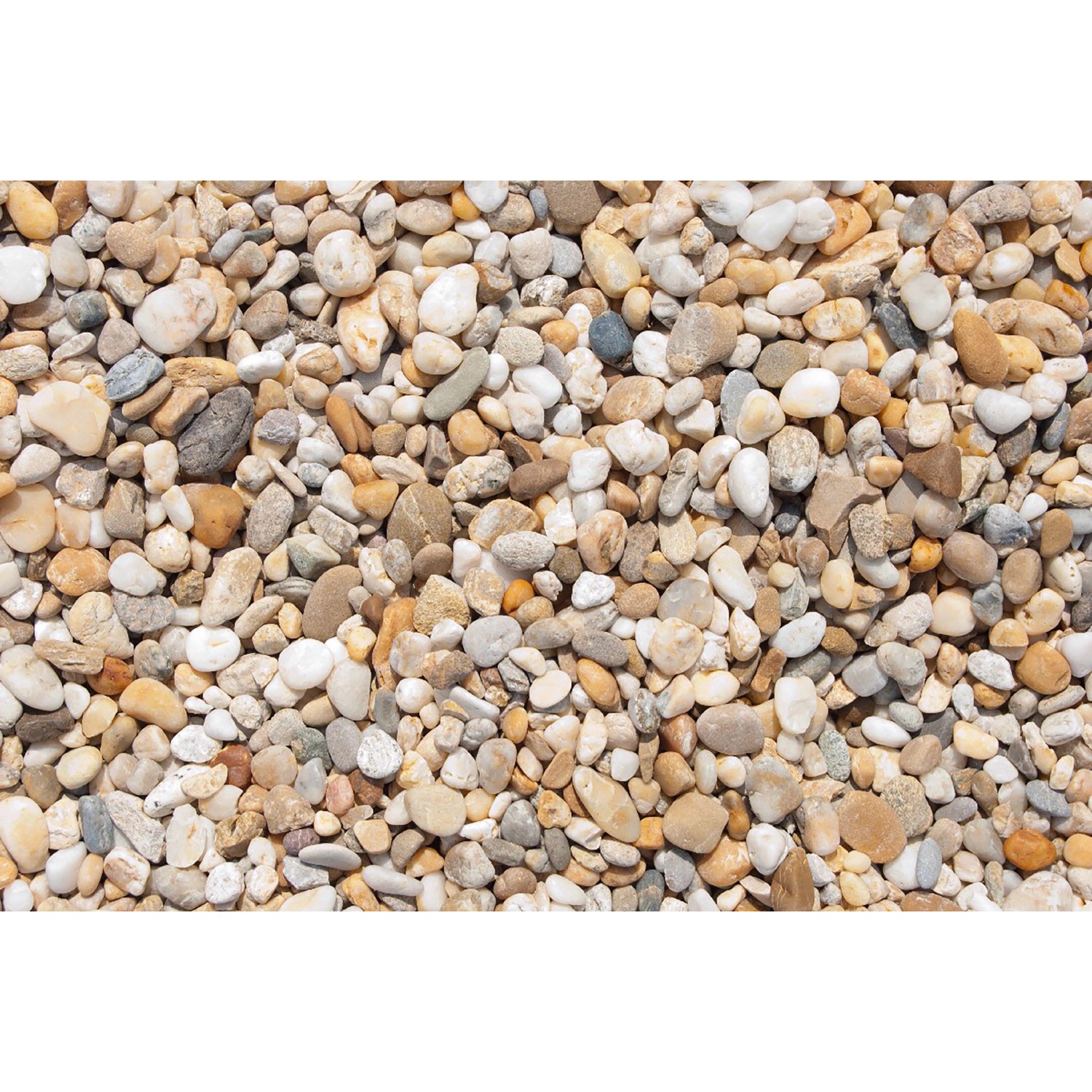 Flusskiesel Bunt 8 - 16 mm 10 kg PE-Sack