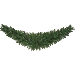 Künstliche, dunkelgrüne Tannengirlande, 120 cm lang, ideal zur Weihnachtsdekoration.