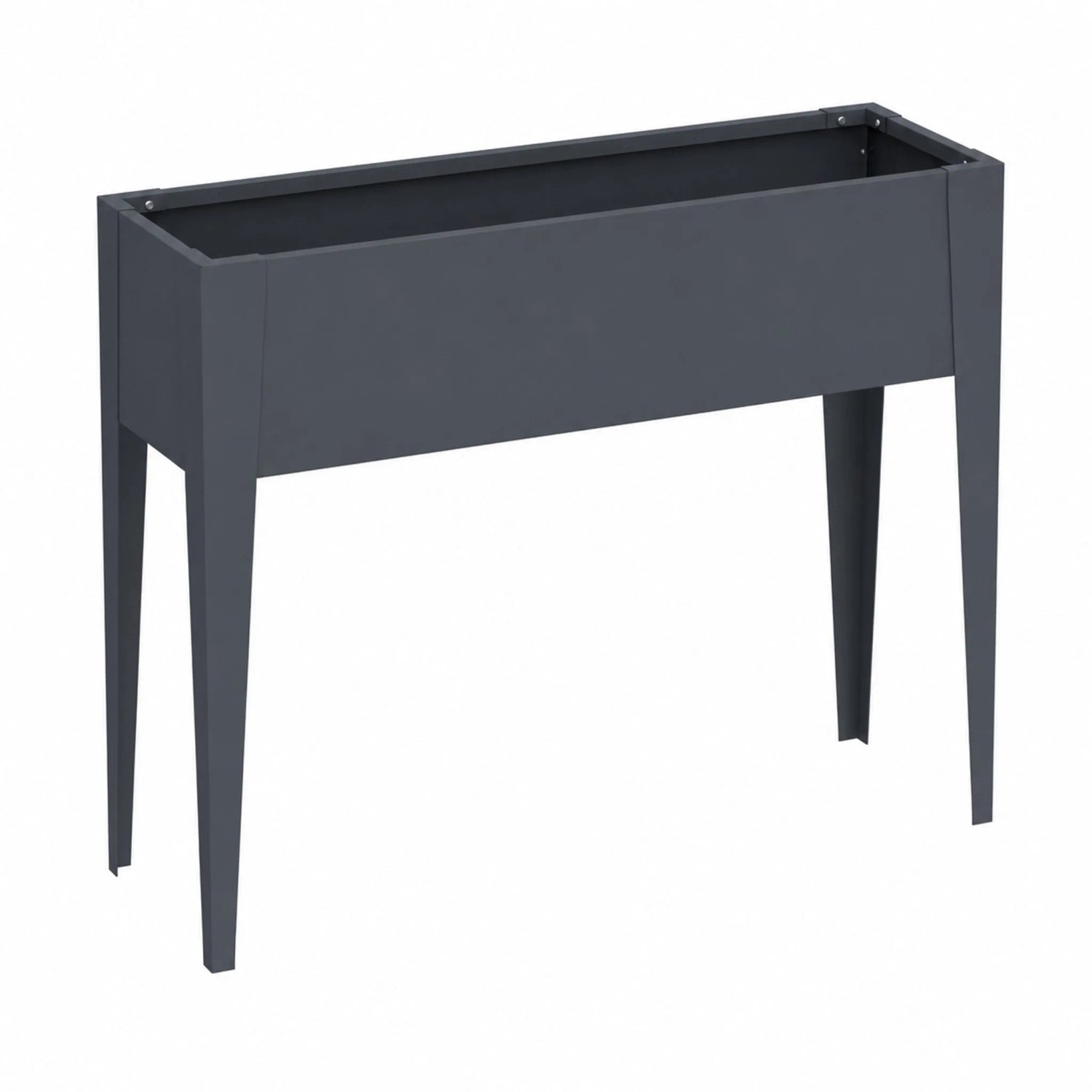 Floordirekt Hochbeet Timo Metall-Floordirekt Hochbeet mit Standfüßen Anthrazit 100 x 30 x 80 cm