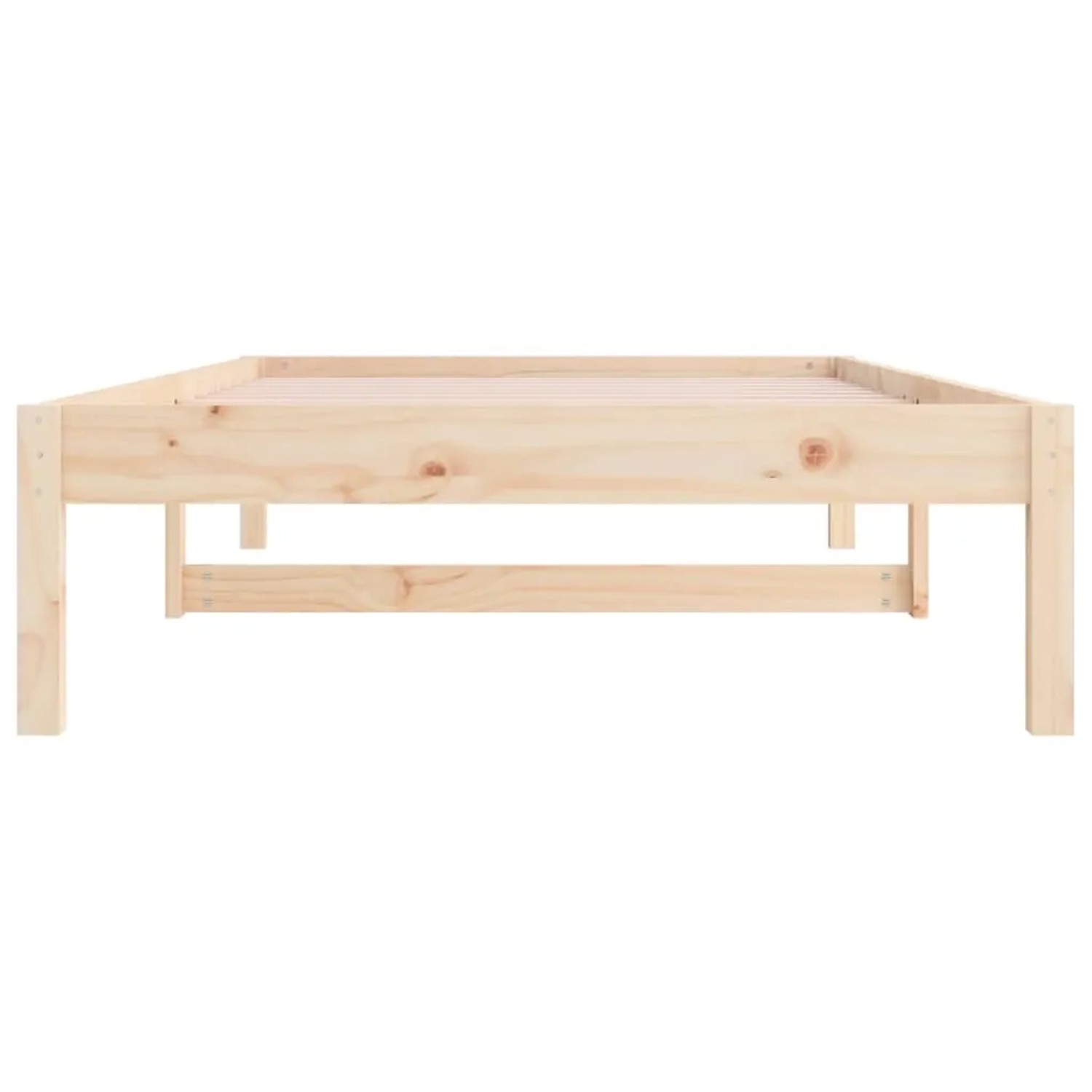 vidaXL Tagesbett 90x200 cm aus Kiefernholz, Bettrahmen ohne Matratze.