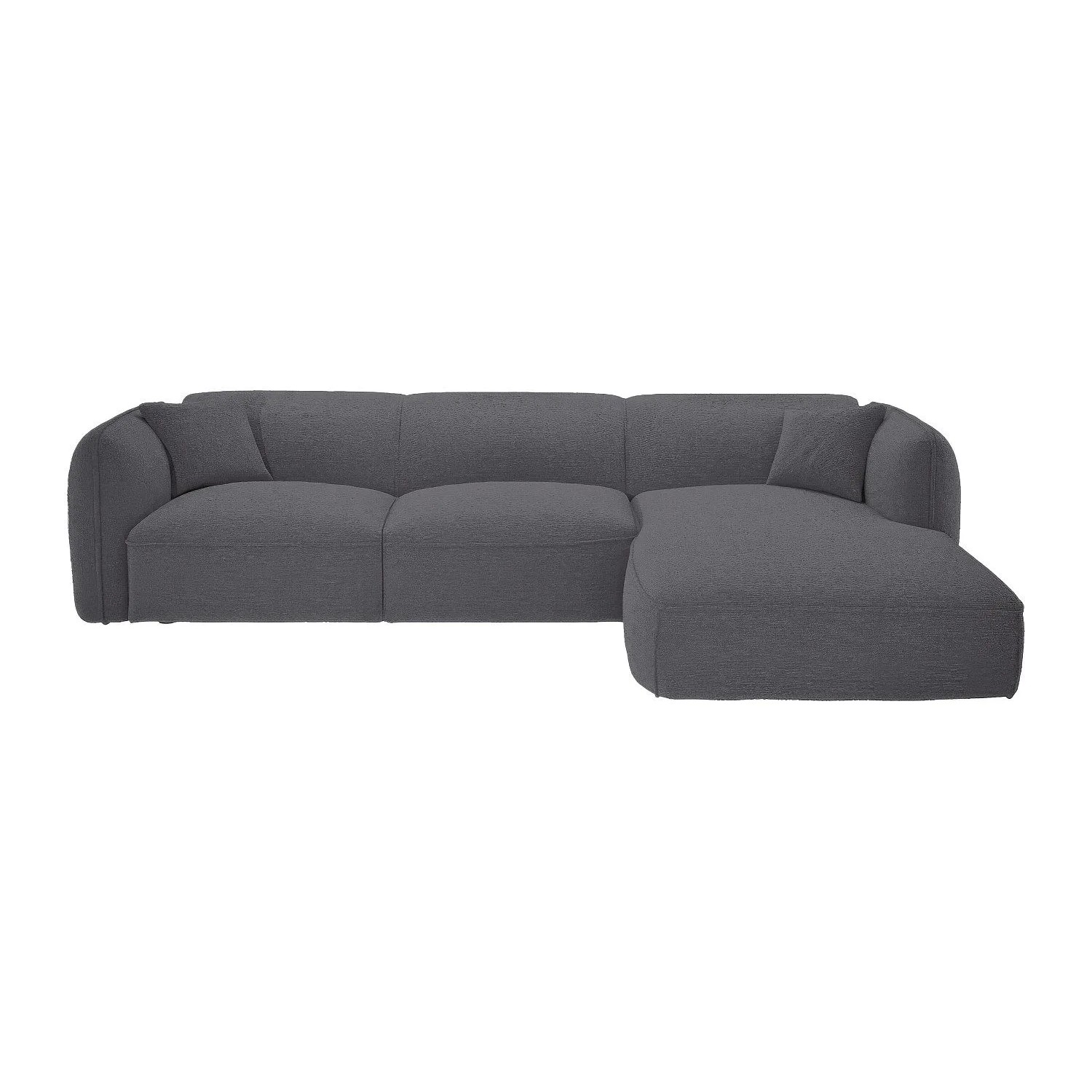 Vente-unique Sofa Ohne Schlafmöglichkeit Camilio Anthrazitgrau 272 cm