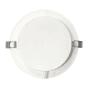 Weiße LUXULA LED Einbauleuchte, 18W, IP44, Lichtfarbe einstellbar, Ø221mm.