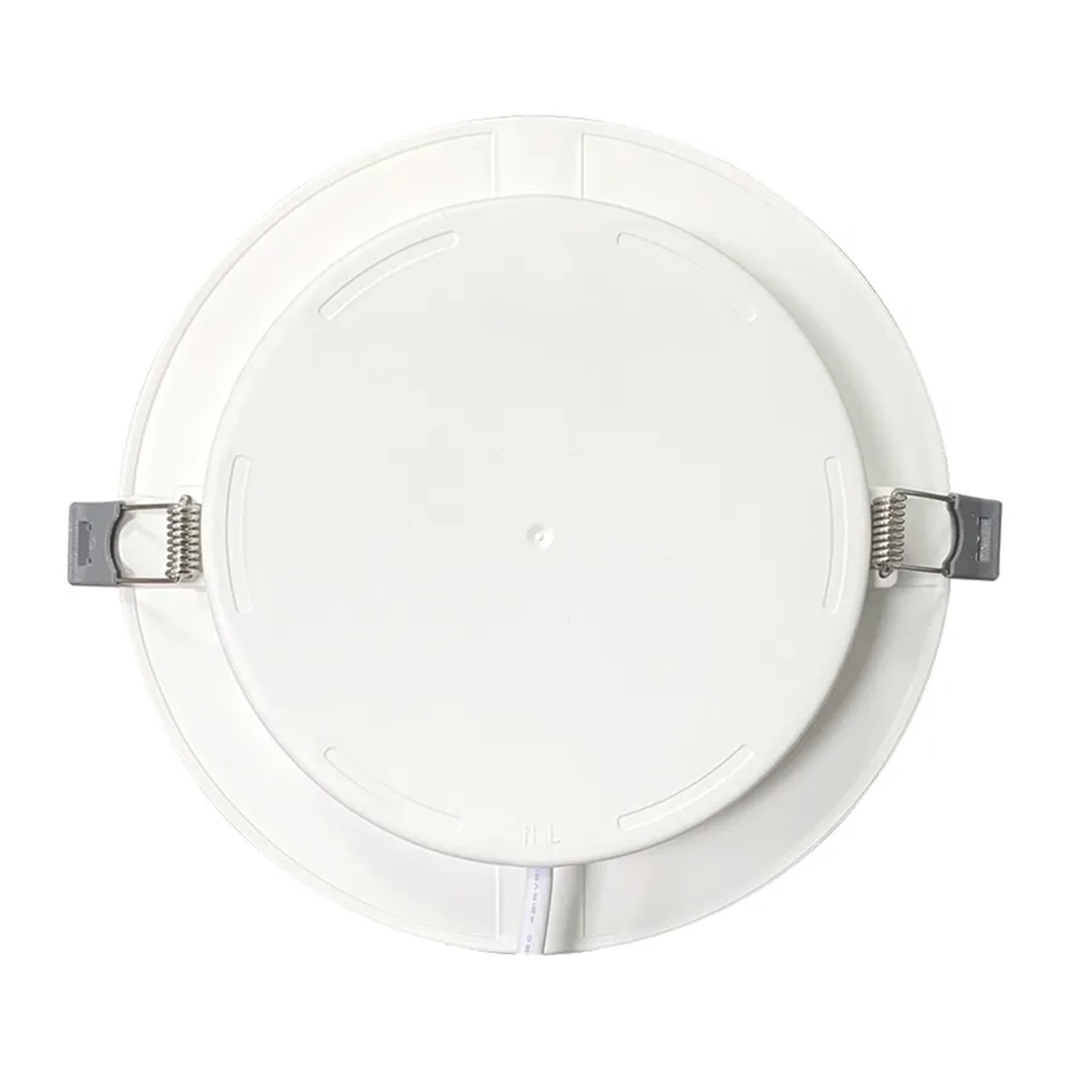 Weiße LUXULA LED Einbauleuchte, 18W, IP44, Lichtfarbe einstellbar, Ø221mm.