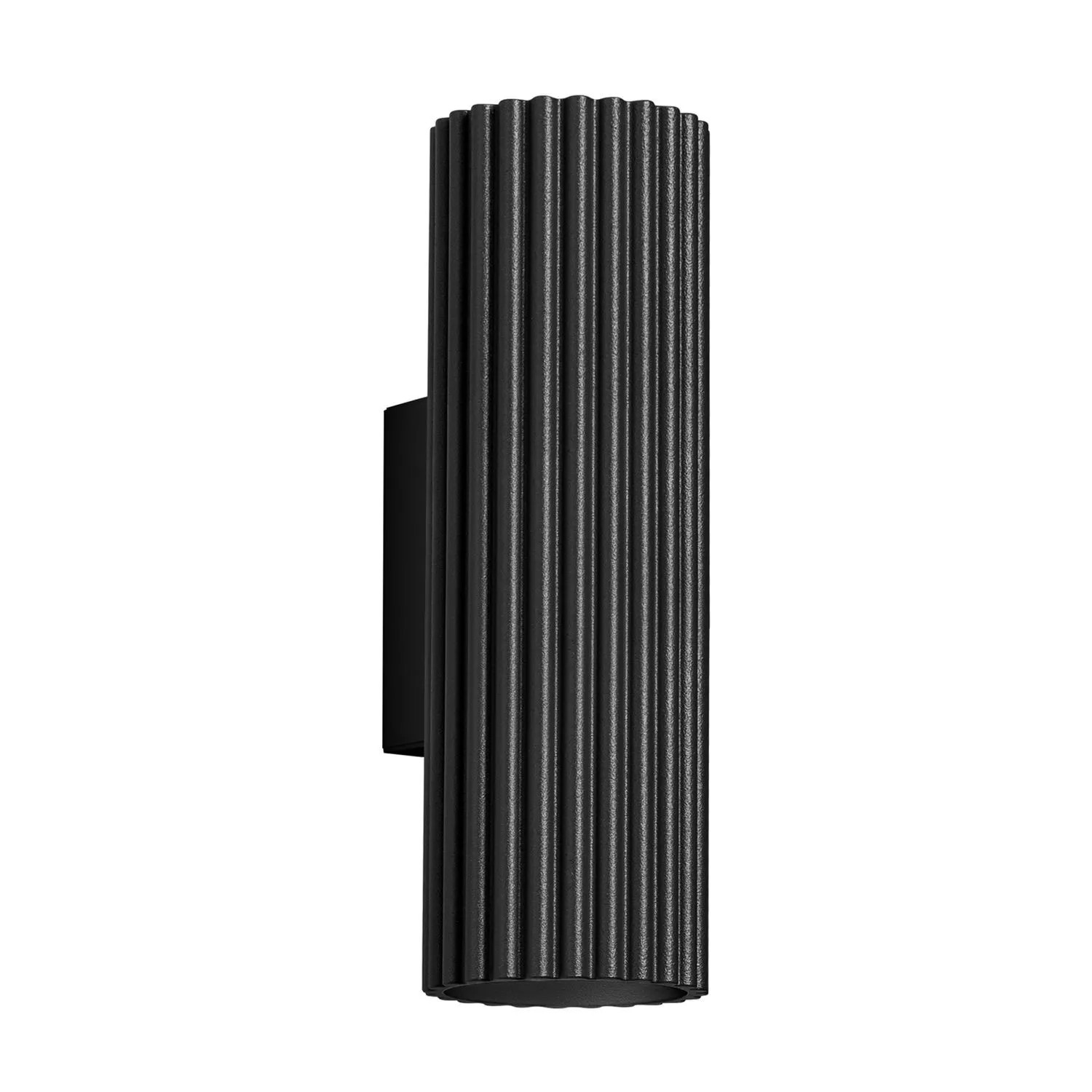 Licht-Erlebnisse Wandleuchte Schwarz GU10 2-Flammig Up Down Aluminium 20 CM Hoch Länglich Modern