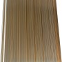 PVC Hohlkammerpaneele in Bronze, 1,6 cm dick, für Wind- und Sichtschutz.