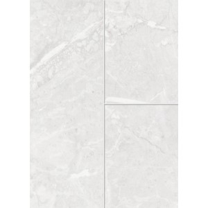 Muster des Visiogrande Laminatbodens Granit Weiß mit Steinoptik und Fugen.
