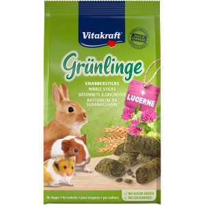 Vitakraft Grünlinge für Nager, 50g Packung. Knabbersticks mit Luzerne für Kaninchen, Meerschweinchen und Hamster.