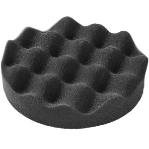 Schwarzer, gewaffelter Polierschwamm (150 mm) aus dem Tectake 6-teiligen Set.