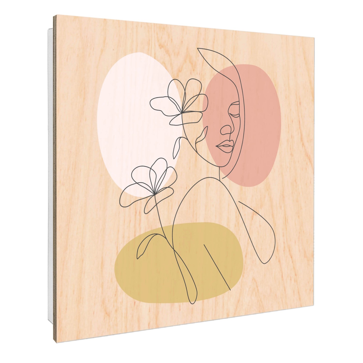 Banjado Großer Schlüsselbox Holz 30x30cm Weiß Scharnier Rechts 50 Haken Sch günstig online kaufen