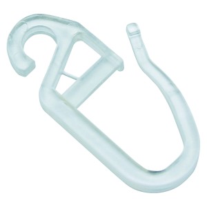 Gardinia Faltenlegehaken, glasklar, 10er-Pack, für Stilgarnituren.