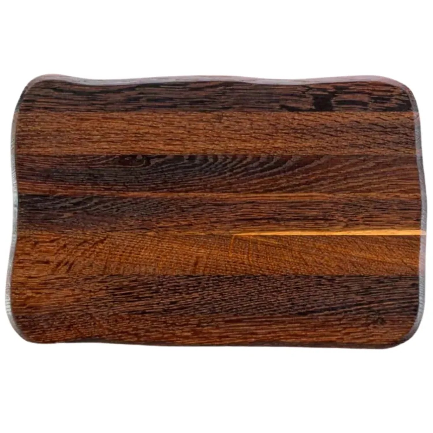 DELUKE Schneidebrett Holz Groß DOLU KLINGENSCHONEND 30x20x3cm Eichenholz Holzbrett Küchenbrett Servierbrett Dunkelbraun