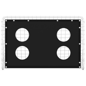 vidaXL Fußballtor mit Torwand Stahl 184x61x122 cm 93376