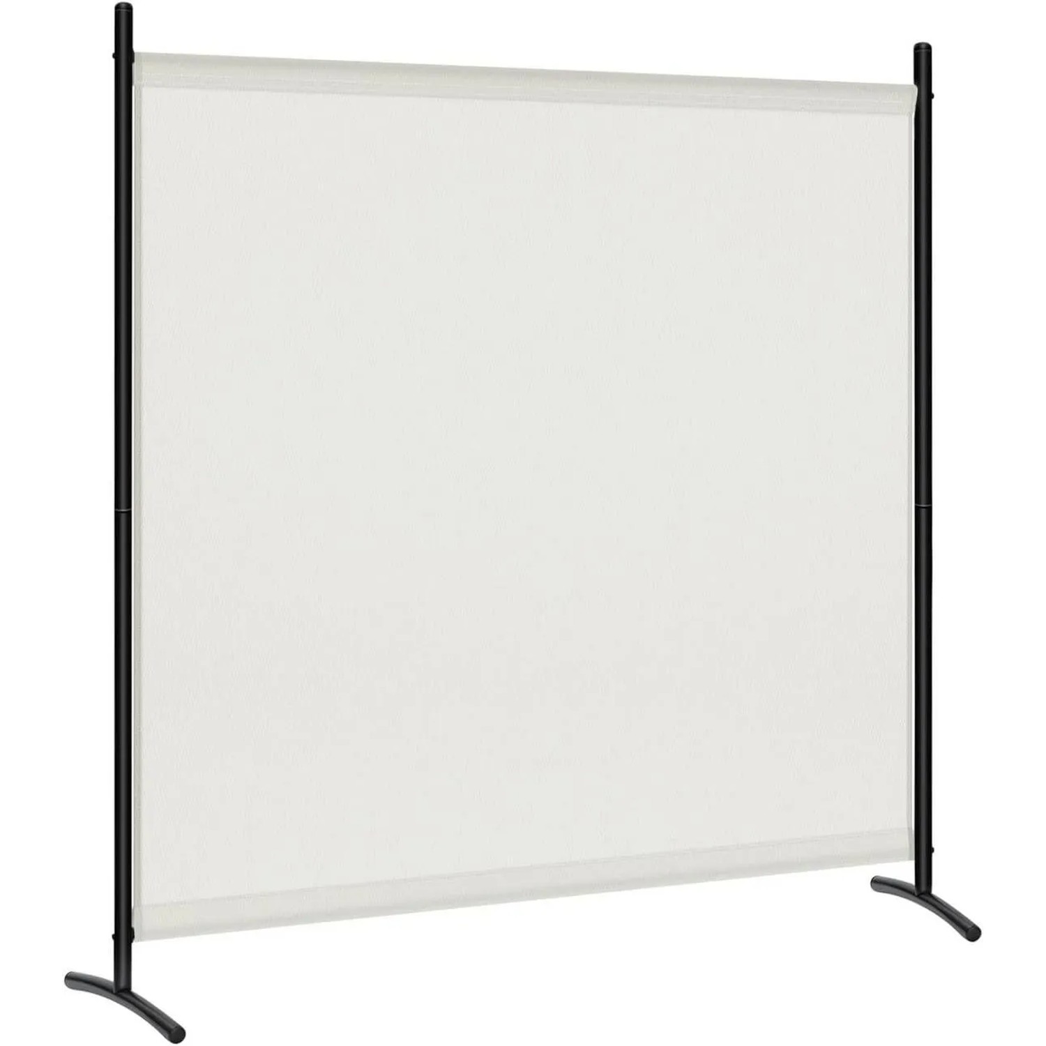 WOLTU Paravent Raumteiler 1-teiliger Freistehender Sichtschutz 180x177 cm Creme