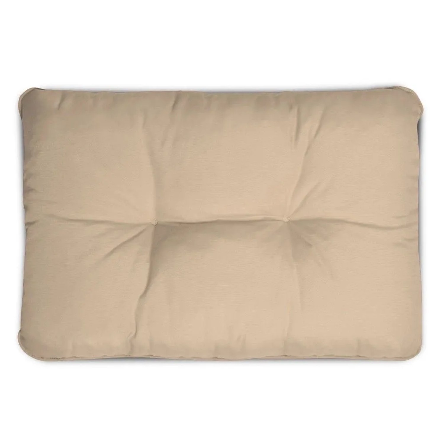 Beautissu Flair Loungekissen Outdoor Rücken 50x40x12cm Natur