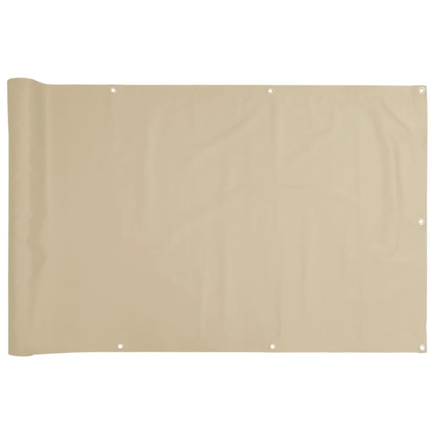 vidaXL Balkon Sichtschutz Oxford-Gewebe 75x600 cm Beige 42333