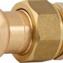 Rotguss Pressverschraubung, 22 mm x 26,4 mm (R 3/4), für Kupferrohre, zum Pressen und Schrauben.