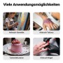 Wiltec Airbrush Set: Malerei, Tattoos, Tortendekoration, Nägel. Vielseitiges Sprühgerät für kreative Projekte.