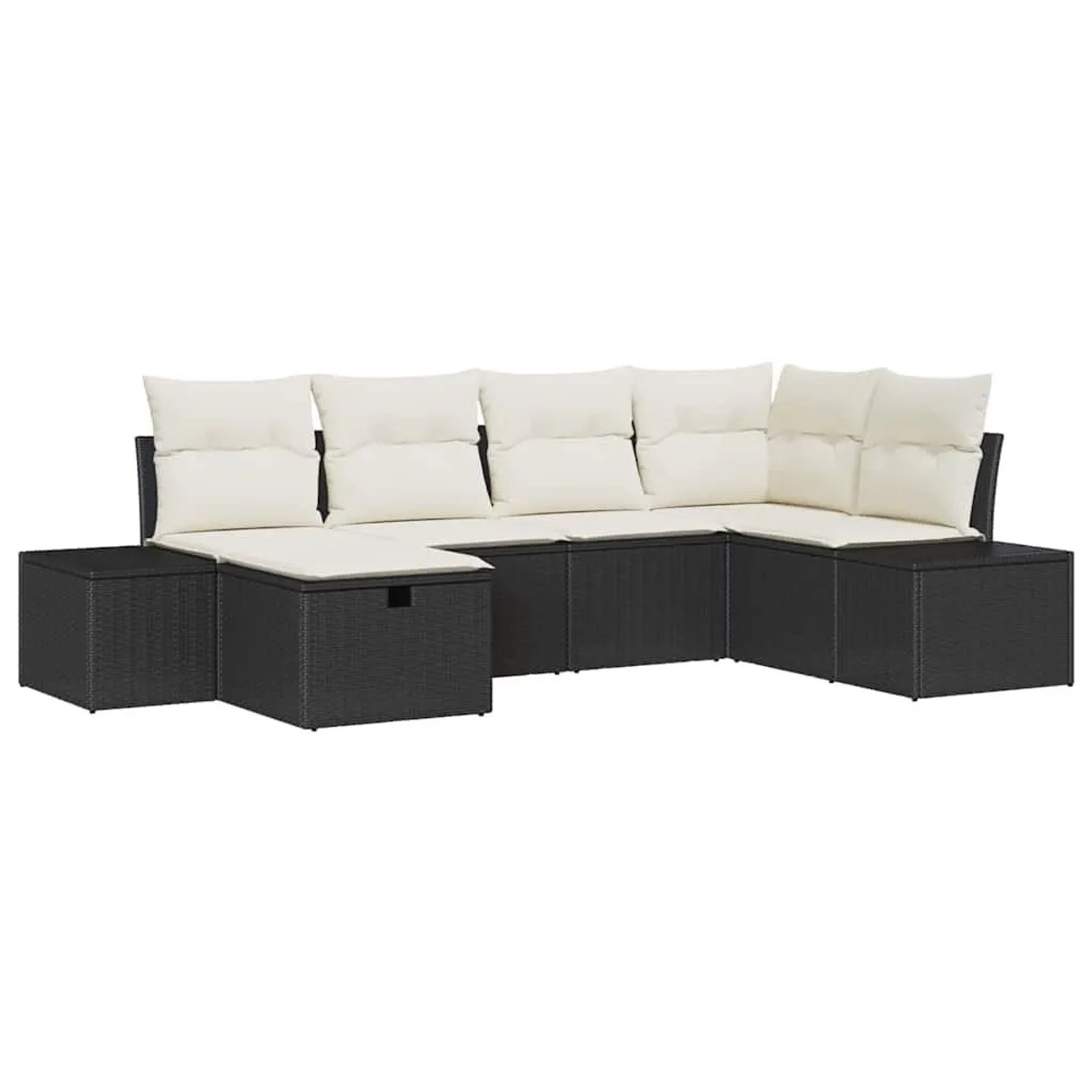 vidaXL Sofa Set mit Kissen 7-Tlg Poly-Rattan 3360708 günstig online kaufen