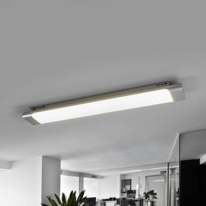 Moderne Arcchio LED Deckenleuchte Vinca in Alu, 60cm, für Büro und Arbeitszimmer.