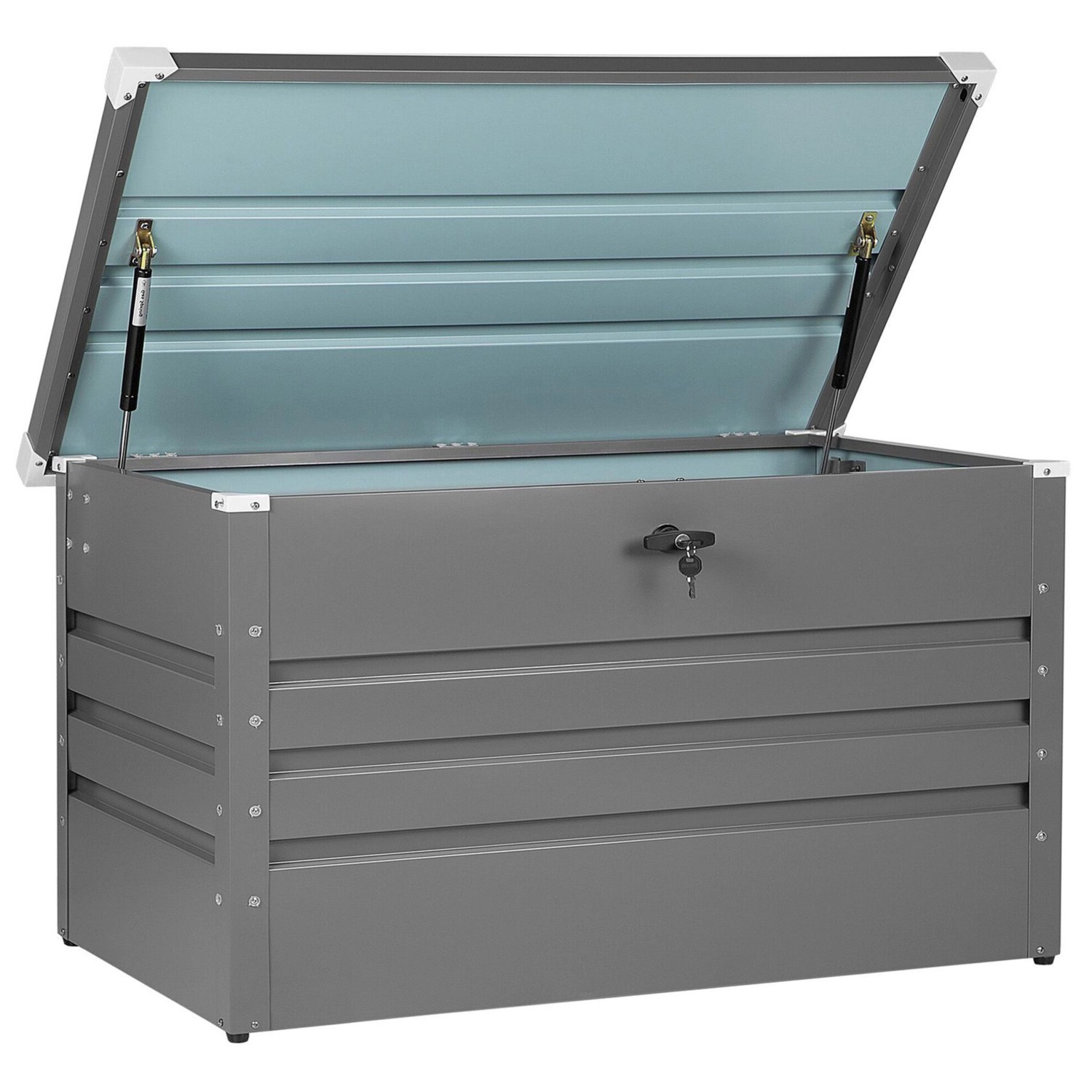 Beliani Truhe CEBROSA Grau 62x100x60 günstig online kaufen