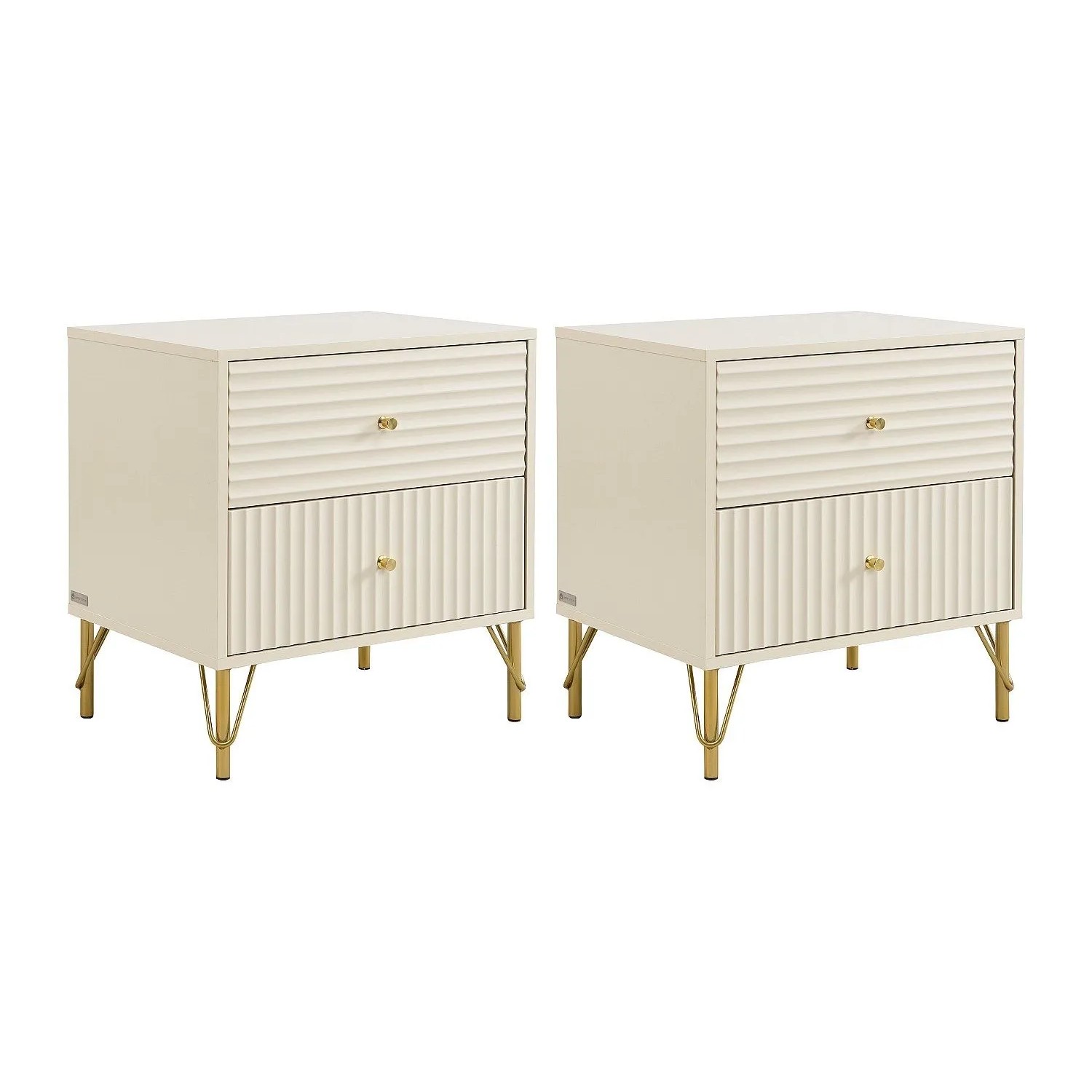 Vente-unique Nachttisch Loureo Beige 55 cm