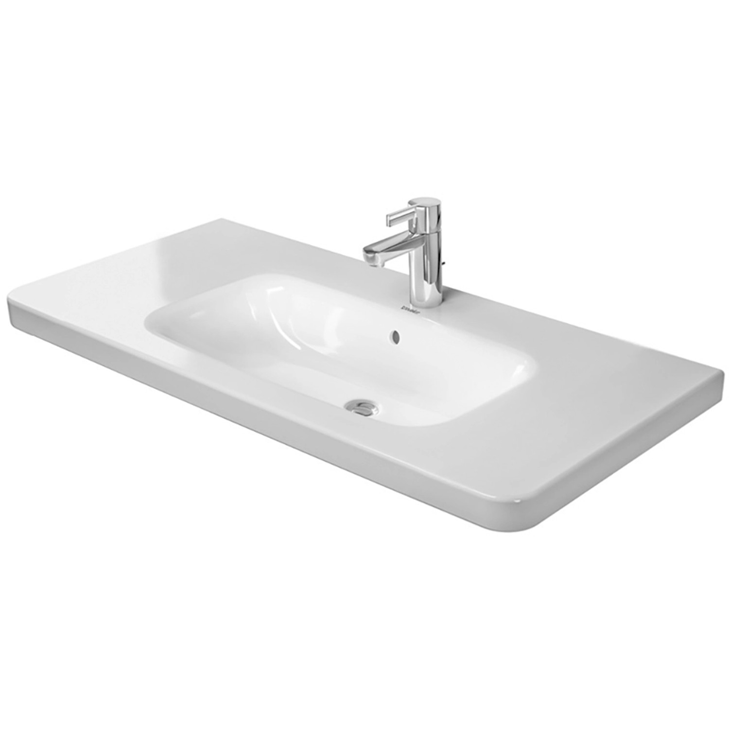 Duravit Möbelwaschtisch DuraStyle 100 cm Weiß 1 Hahnloch mit WonderGliss