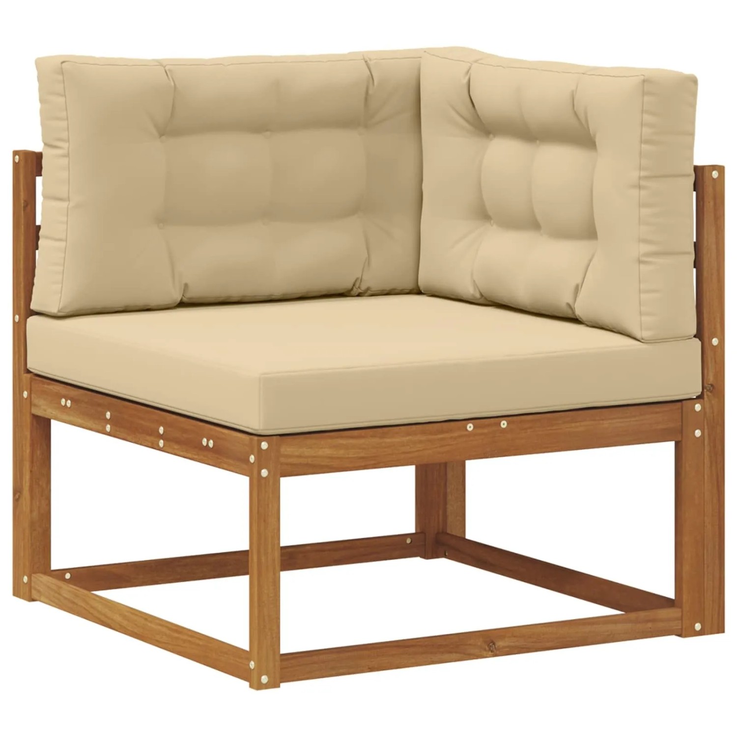 vidaXL Outdoor Ecksofa Massivholz Akazie Natur 900545