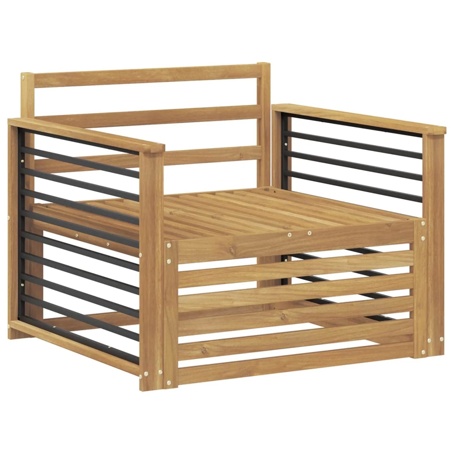 vidaXL Outdoor-Sofa Massivholz Akazie Weiß 3439146