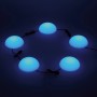 Solar-LED-Dekoleuchte Camporosso mit 5 warmweiß/RGB Halbkugeln, 6,75m lang.