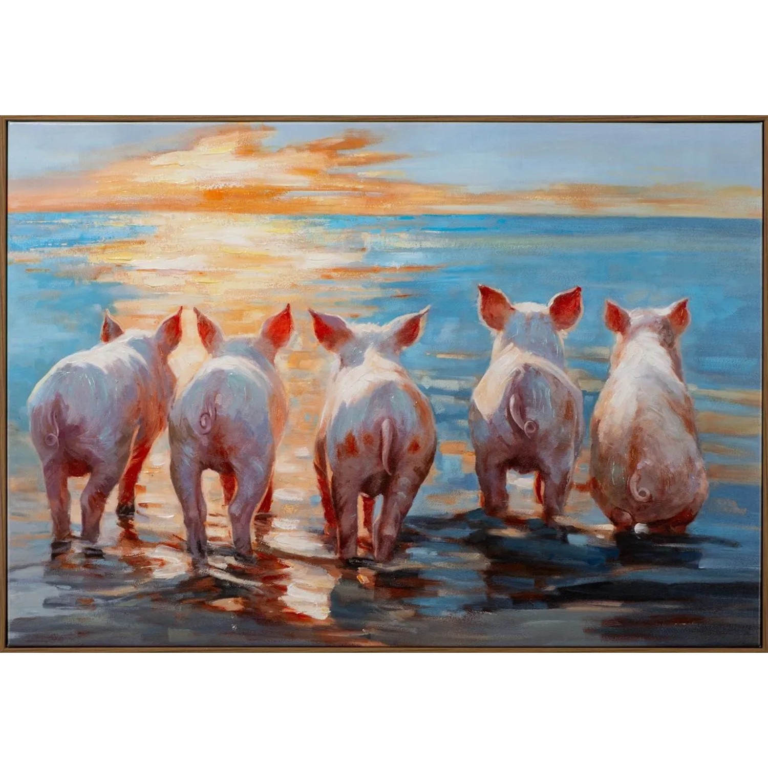 Art Universe Leinwandbild Pig's Paradise 70 x 100 cm