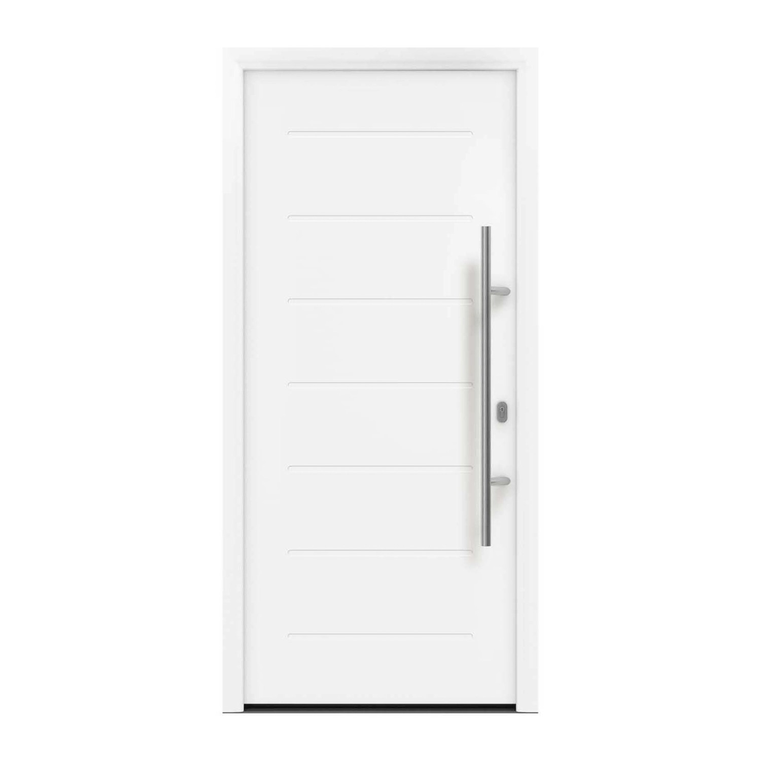 EcoStar Haustür Isopro IP 015 Verkehrsweiß 110 cm x 210 cm DIN R günstig online kaufen