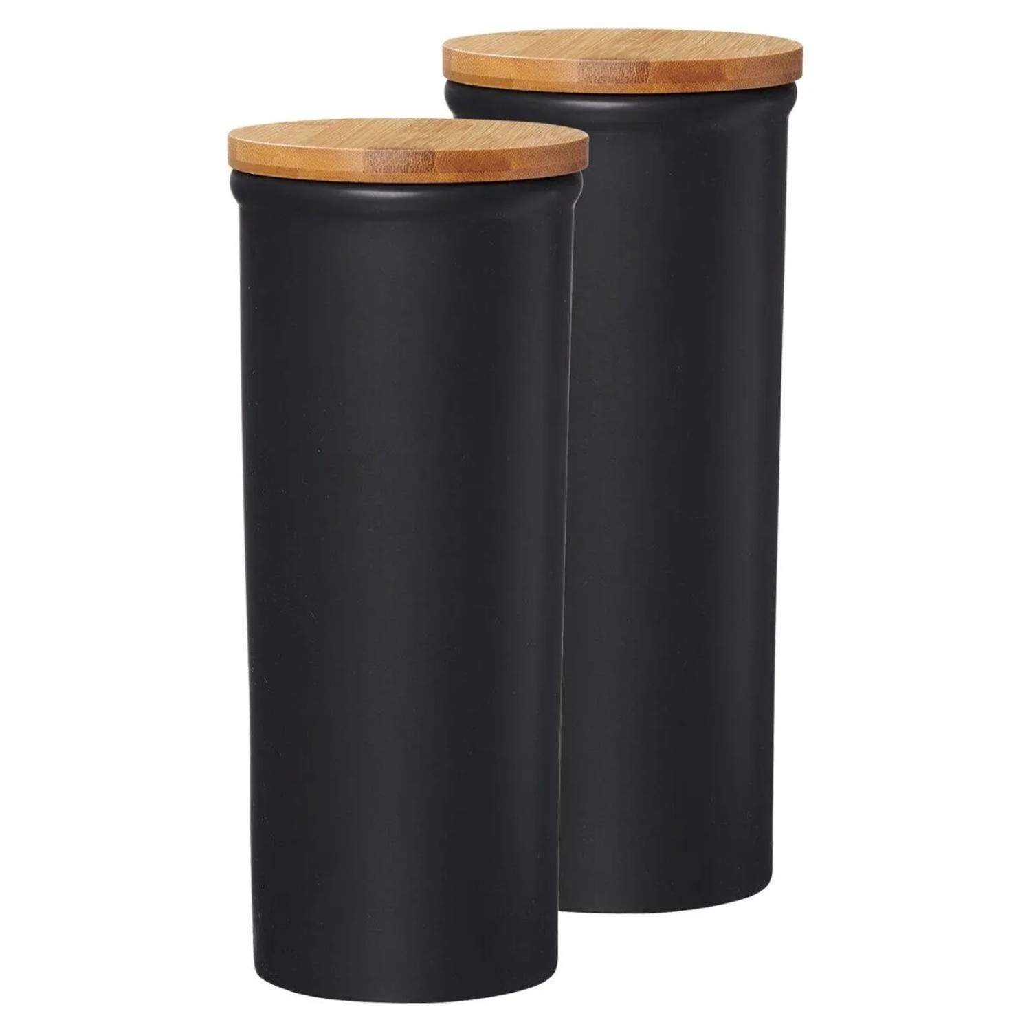 Ritzenhoff & Breker Jasper Vorratsdose 1,6, Schwarz 2er Set