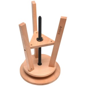 Artina Arles Malhocker aus Buchenholz, höhenverstellbar. Ideal für Künstlerbedarf.