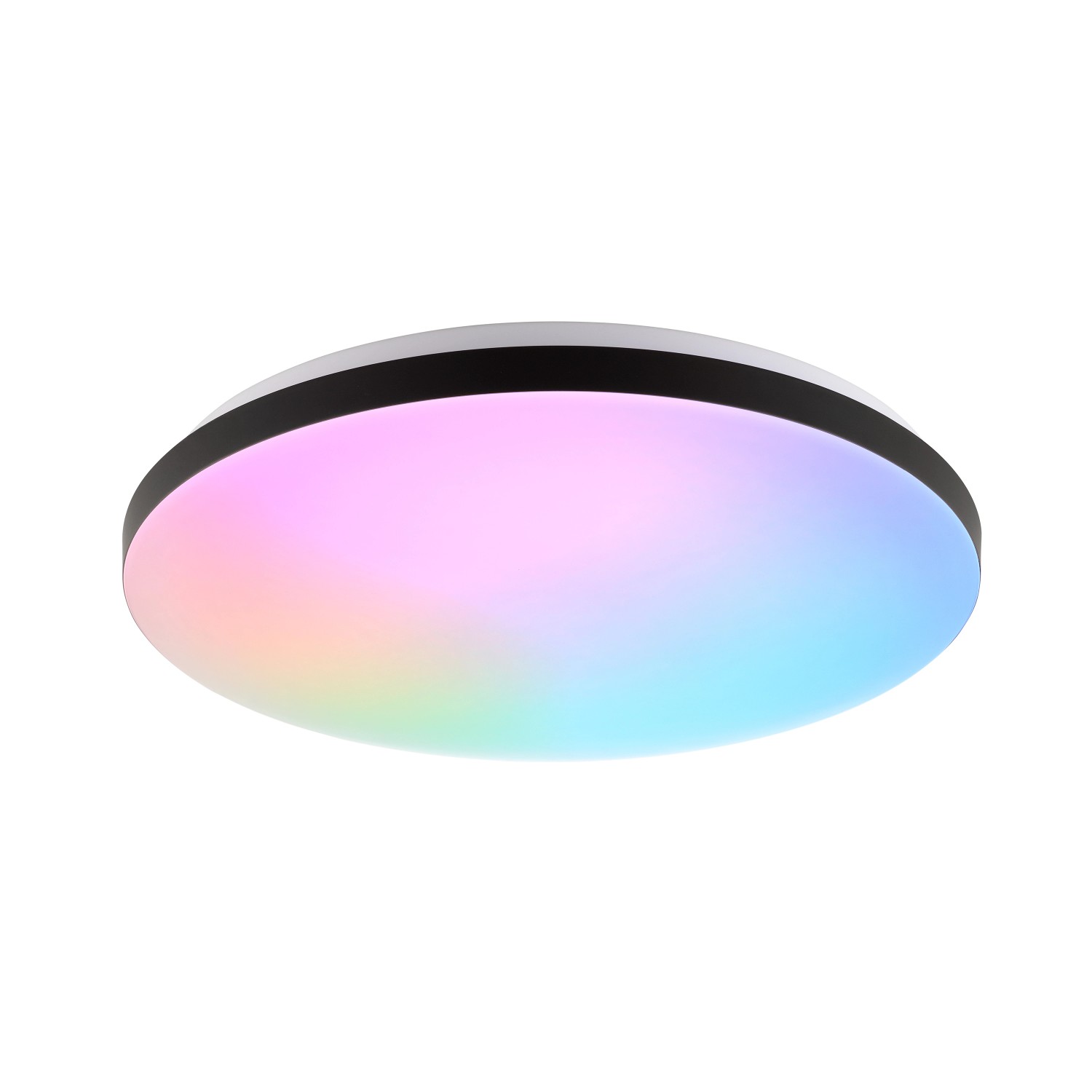 Brilliant LED-Deckenleuchte Livio RGB & CCT-Funktion Weiß-Schwarz Ø 38,5 cm