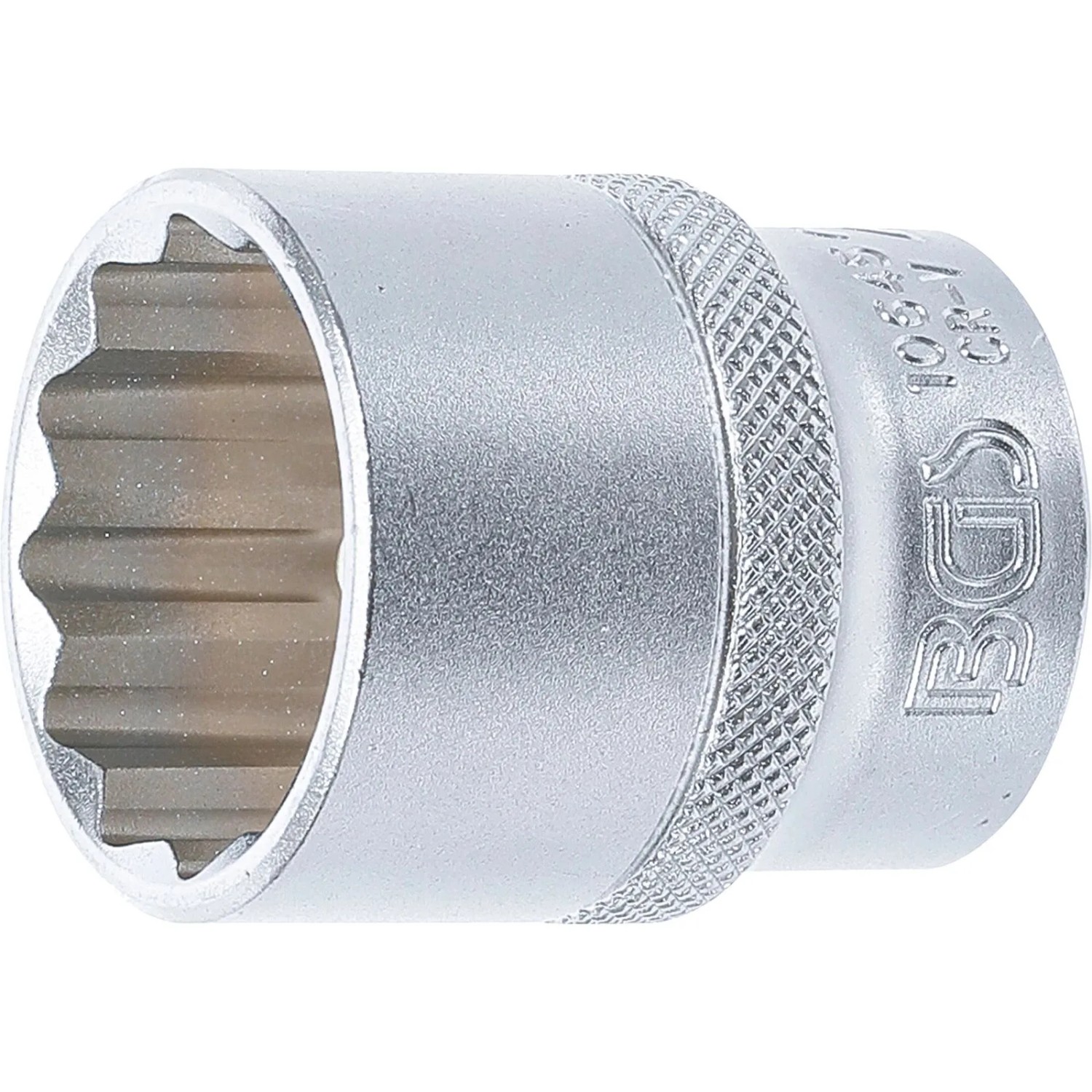 BGS Steckschlüssel Einsatz Zwölfkant Antrieb Innenvierkant 12 5 Mm  1 2 Zoll  SW 27 Mm 10645