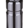 Schwarze Alu Trinkflasche mit 0,75 l Volumen für Sport und Freizeit.