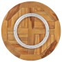 vidaXL Drehplatte Teak Massivholz 49386_2