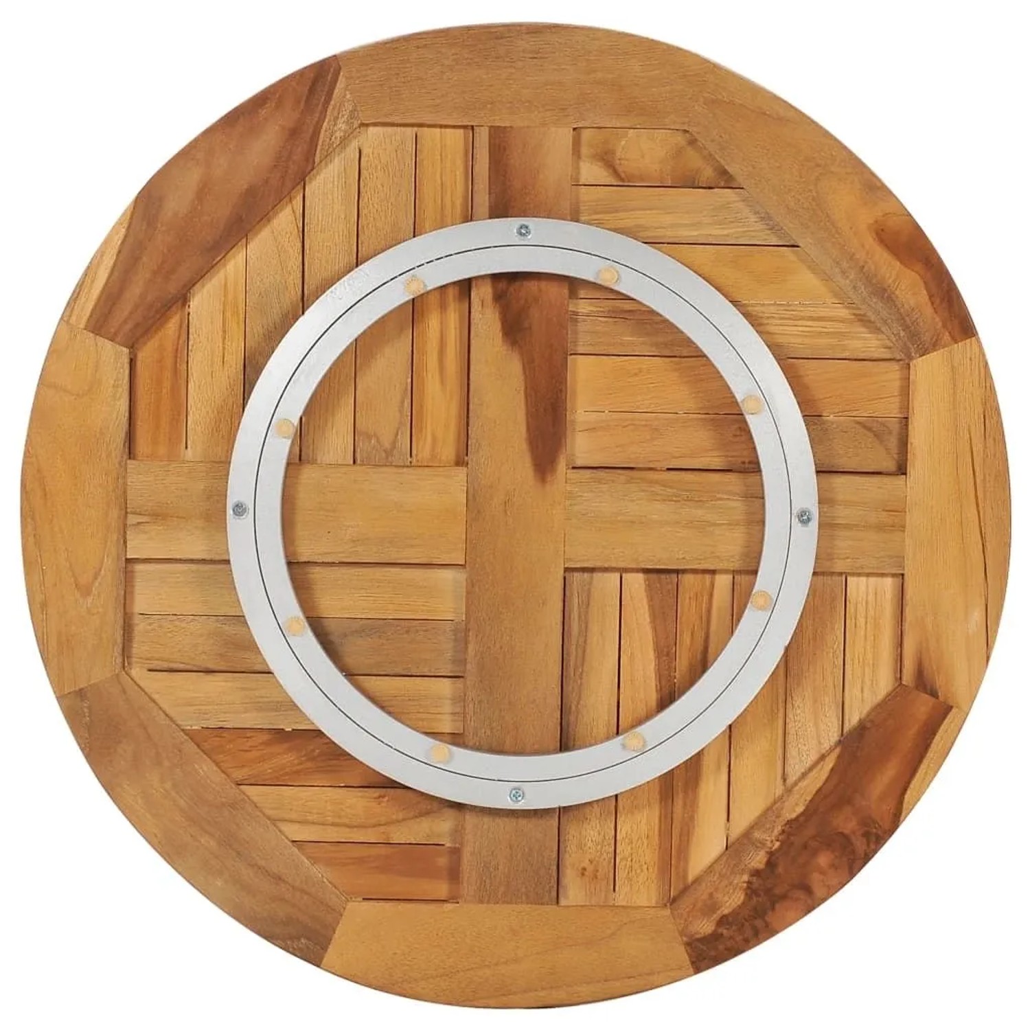 vidaXL Drehplatte Teak Massivholz 49386_2