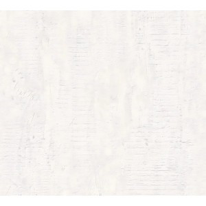 Weiße Vliestapete in Steinoptik (5,33 m²) für Wohnräume.