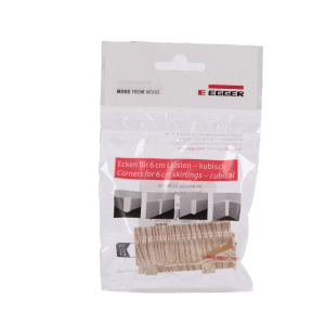 Egger Innenecke Kubisch 6 cm Esche Beige 2 Stück
