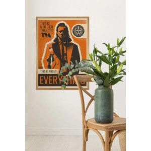 Komar Wandbild Marvel Loki This is About Everything 50 cm x 70 cm Orange