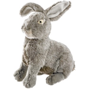 Graues Hunter Hundespielzeug Wildlife Kaninchen, 24 cm, Plüschtier für Hunde.
