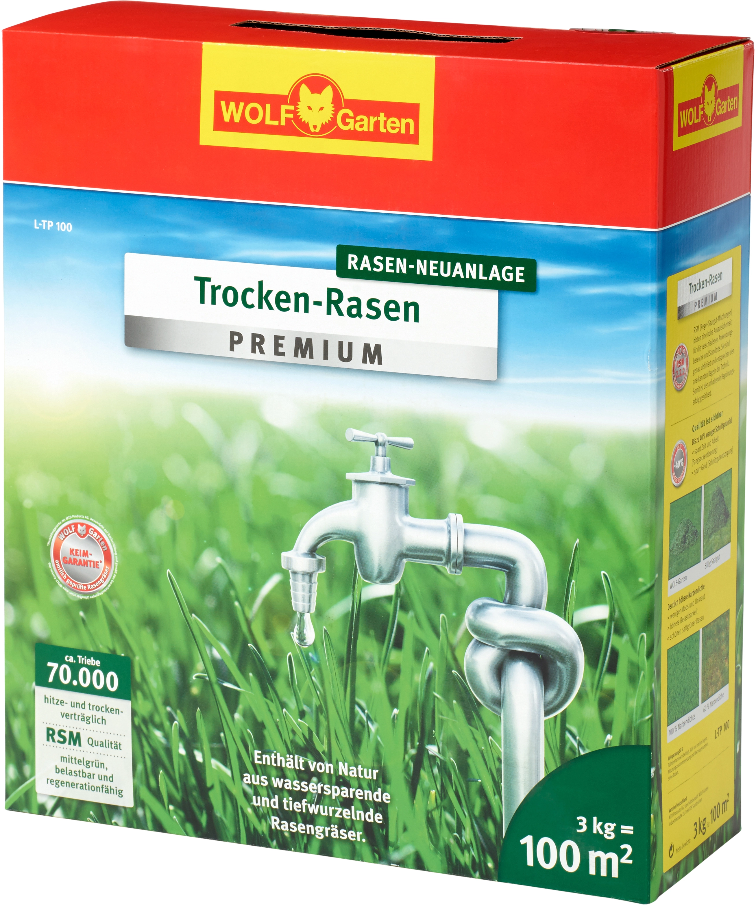 Wolf-Garten Trockenrasen Premium L-TP 100 3 kg kaufen bei OBI