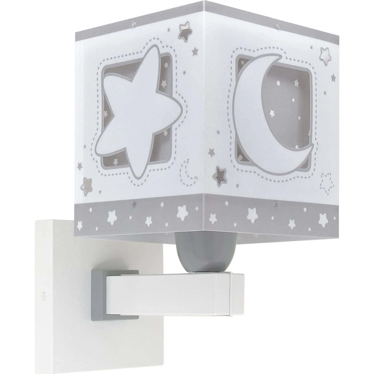 Dalber  KinderWandleuchte Luna und Sterne Grau