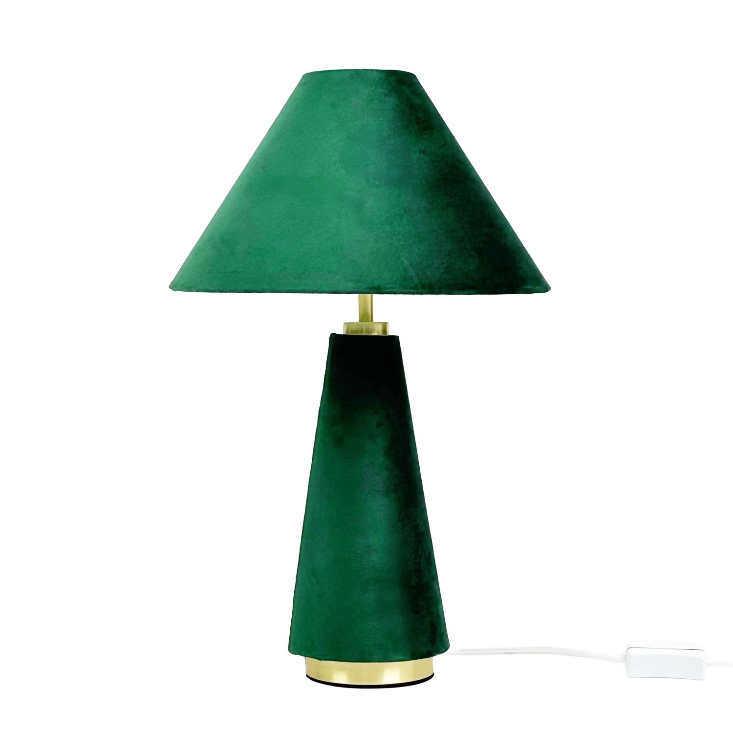 Relaxdays Tischlampe Samt mit Kippschalter 47 cm x 30 cm 0,9 kg
