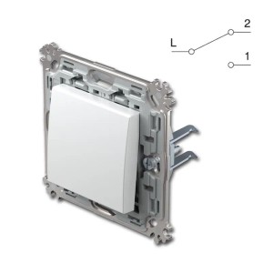 TEM MODUL PLUS Wechsel Schalter Weiß 250V16A UP
