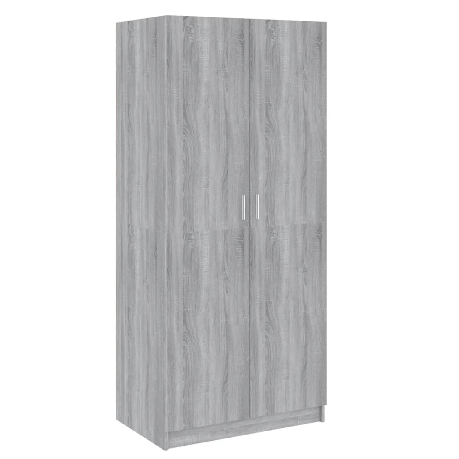 vidaXL Kleiderschrank Grau Sonoma 80x52x180 cm Holzwerkstoff günstig online kaufen