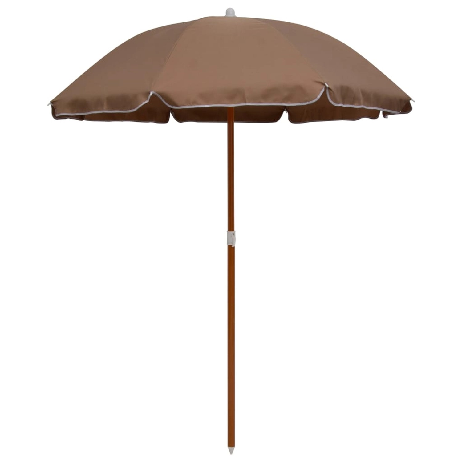 furnicato Sonnenschirm mit Stahl-Mast 180 cm Taupe günstig online kaufen